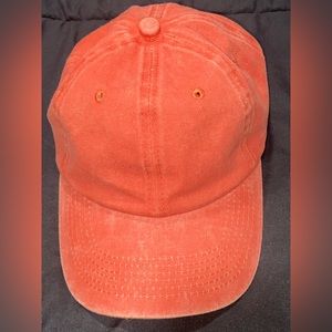 Orange baseball cap